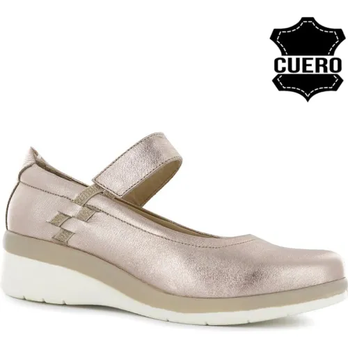 Mary Ecco Jane Confort Mujer Jeanette21 color dorado | Platanitos