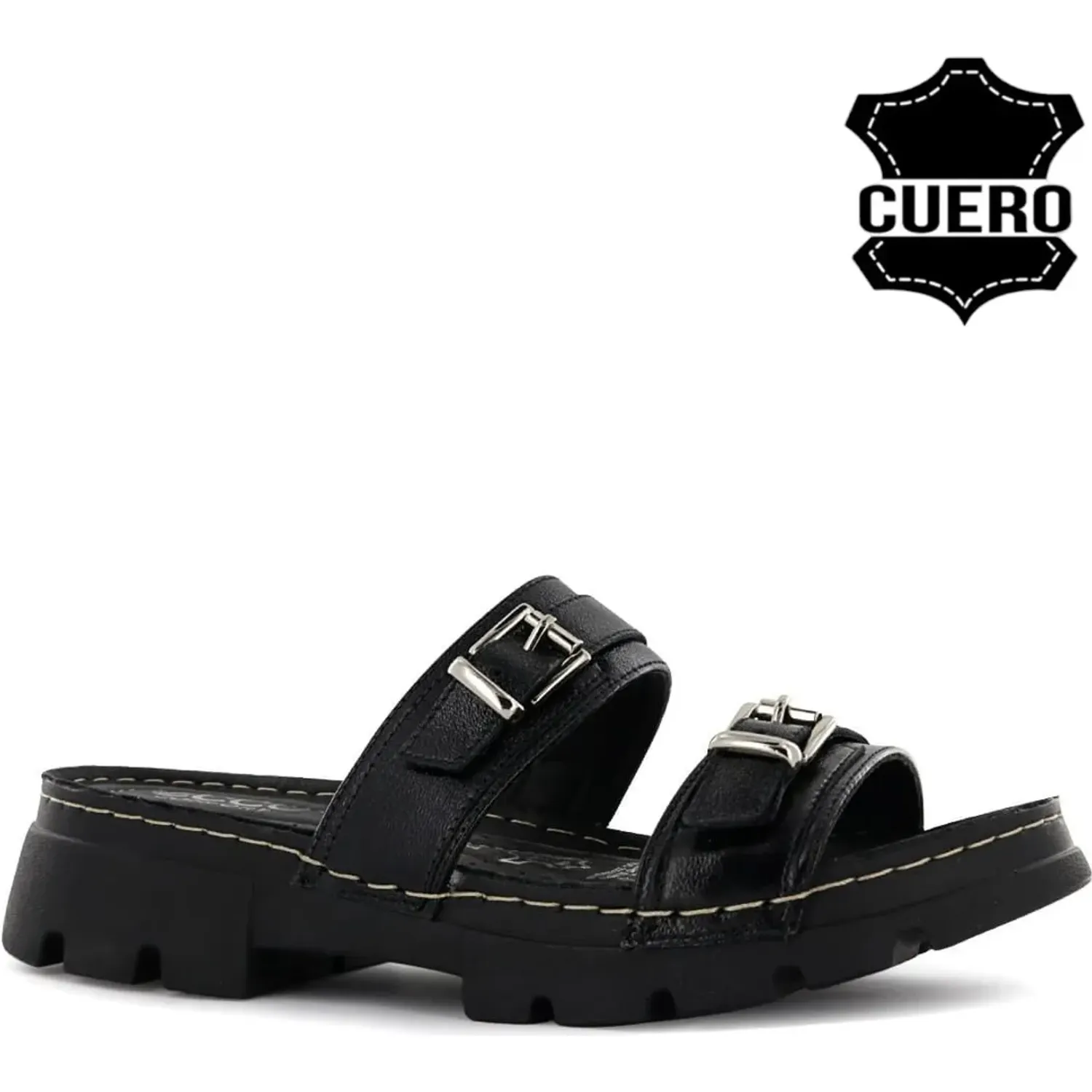 Sandalia Ecco Confort Mujer Nakia03 color negro | Platanitos