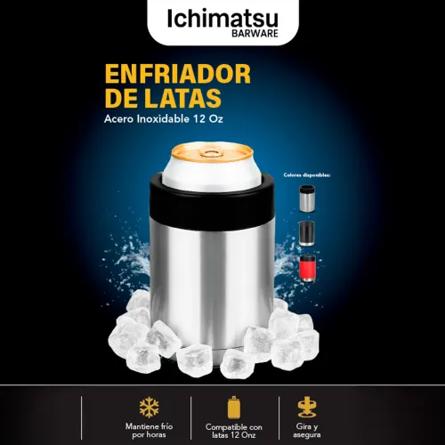 ICHIMATSU Enfriador Latas Cerveza A/Inox 12 Onz /G012 Tianj