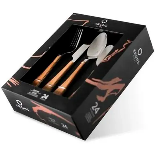 INVERSIERRA Set Cubiertos X 24 Pz Wood 32100005invs