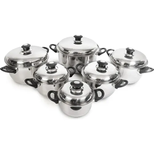 ICHIMATSU Plateado modelo Jgo Ollas Leo X 12 Pz A/Inox F/Dif.T/Acero (Olla 16/18/20/22/24/26 ) Jyg-125-12 plateados 2025110422461775185