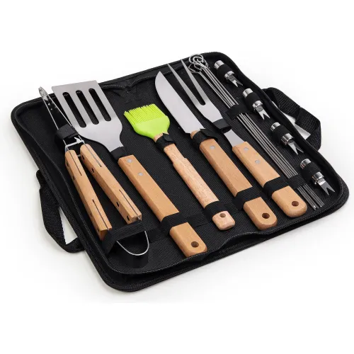 ICHIMATSU Set Utensilios Parrillero X 16 Pza C/Estuche Adx-Hwb2