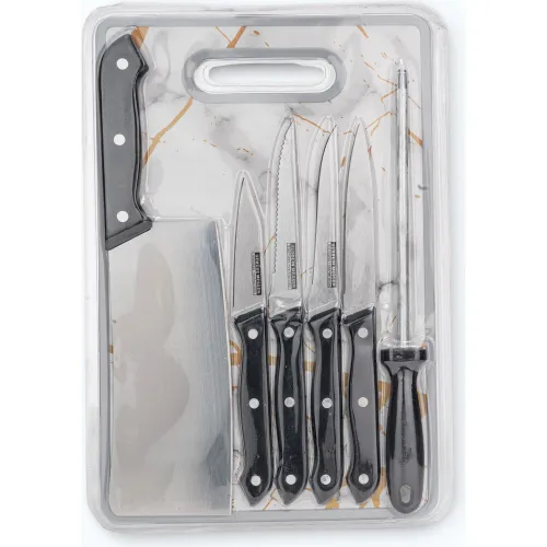 ICHIMATSU Negro modelo Juego De Cuchillos X 7 Pza negros 2025110422461775200  