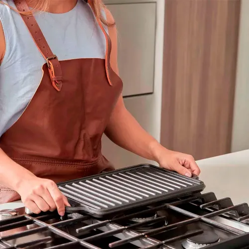 VICTORIA Plancha Asadora Esmaltada Reversiblerectang. 21x33 Cm Asa Hierro # 32425victoria