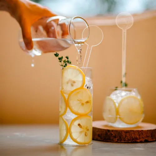 MERCANTIL TAY LONG Removedor Cocktail Plast. Disco Transp.X 100 Pz (Ss7826)