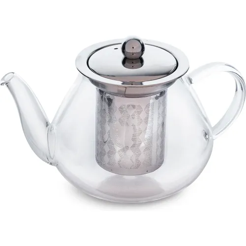 ICHIMATSU Transparente modelo Tetera Vidrio Refract. 600 Ml C/Filtro T/Acero Asy-H625 transparentes 2025110422461775390