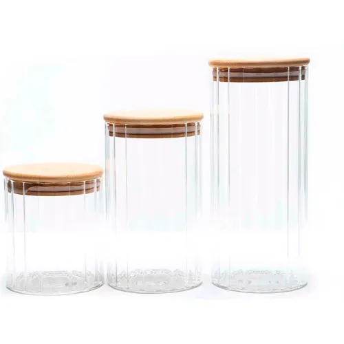 ICHIMATSU Transparente modelo Set Frasco X 3 Pza T/ Madera transparentes 2025110422461775425  