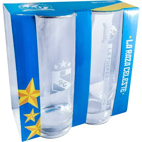 Global America Set X 2 Vasos Sporting Cristal