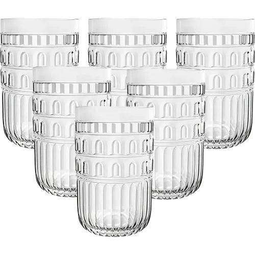 ICHIMATSU Set X 6 Pza Vaso Griego Transp. 390 Ml Oct-K80464l