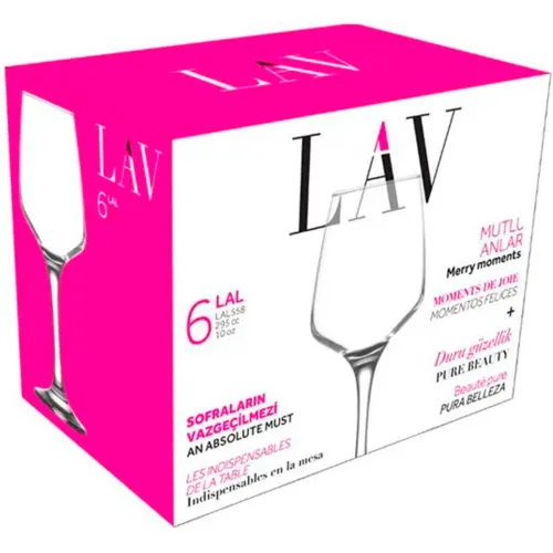 LAV Transparente modelo Set X 6 Copas Vino 295cc Lv-Lal558f transparentes 2025110422461775518