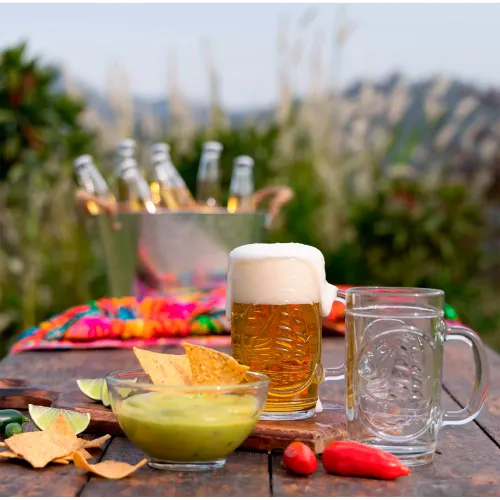 CRISTAR Set Celebracion (2 Jarros Cerveceros + 1 Bowl)