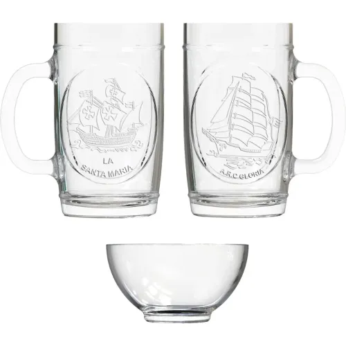 CRISTAR Transparente modelo Set Celebracion (2 Jarros Cerveceros + 1 Bowl) transparentes 2025110422461775527  