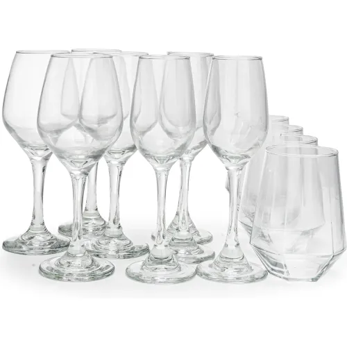 CRISTAR Transparente modelo Set Brunello X 4 Pz X 3 Modelos De Copas Diferentes transparentes 2025110422461775530  