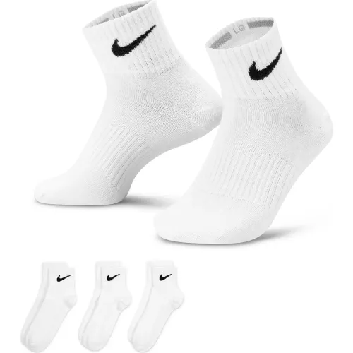 Nike Blanco de Hombre / Mujer modelo Medias Cortas Unisex Everyday Lightweight Ankle - 3 Pares blancos hombre 2025111016381327360  