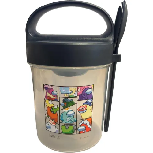 AMONG US Contenedor + Cuchara 560ml Among Us