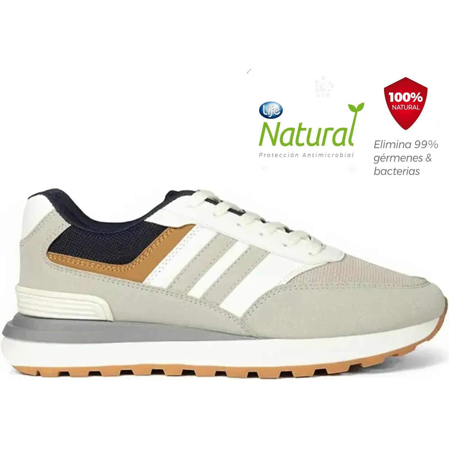 Zapatillas North Star Urbanas Hombre Leaf color blanco | Platanitos