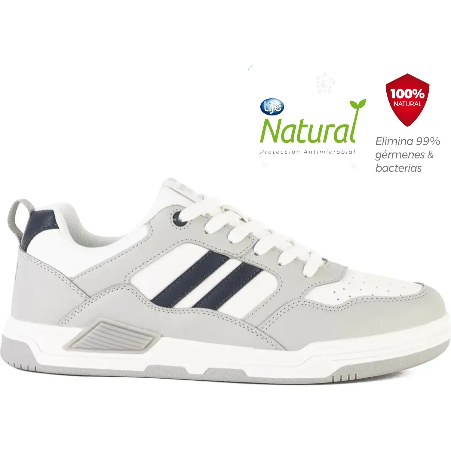 Zapatillas North Star Urbanas Hombre Court 86 color gris | Platanitos