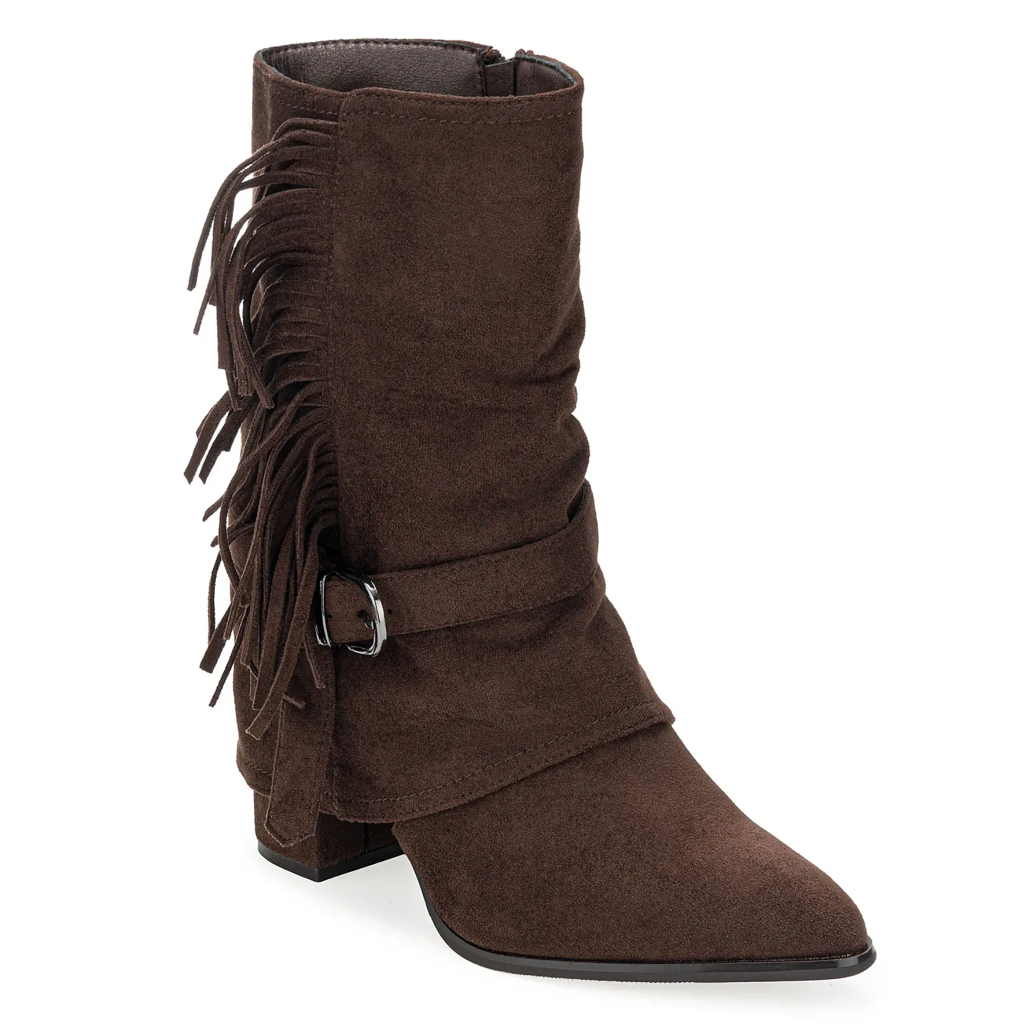 Botin Platanitos Dama Bt Itza color marron oscuro. | Platanitos