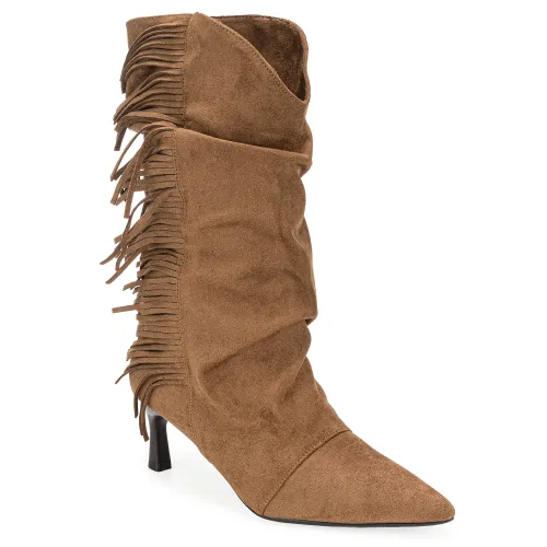 Platanitos  de Mujer modelo Bota Dama Bmv Oaxaca cameles sintéticos mujer 2025111415491019981 Sintético Sintético