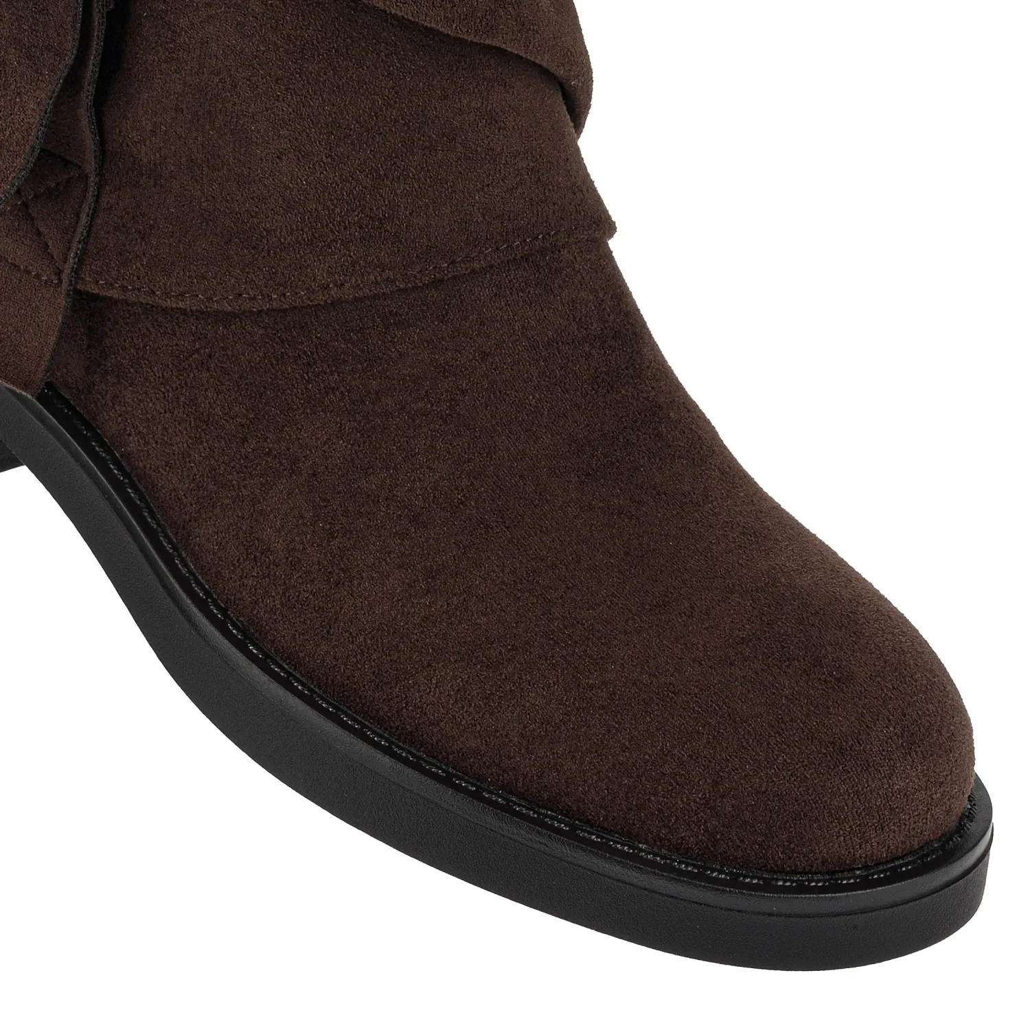Botin Platanitos Dama Bt Toluca1 color marron oscuro. | Platanitos