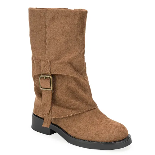 Platanitos  de Mujer modelo Botin Dama Bt Toluca1 cameles sintéticos mujer 2025111415491020083 Sintético Sintético