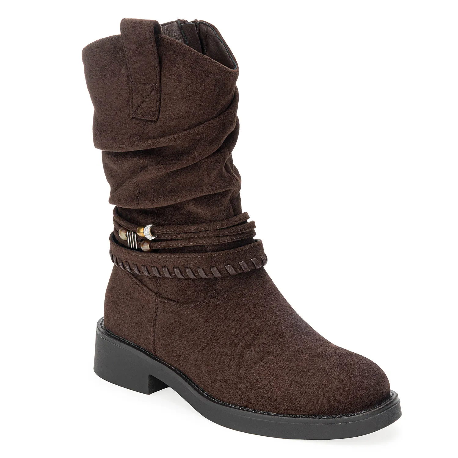 Botin Platanitos Dama Bt Toluca2 color marron oscuro. | Platanitos