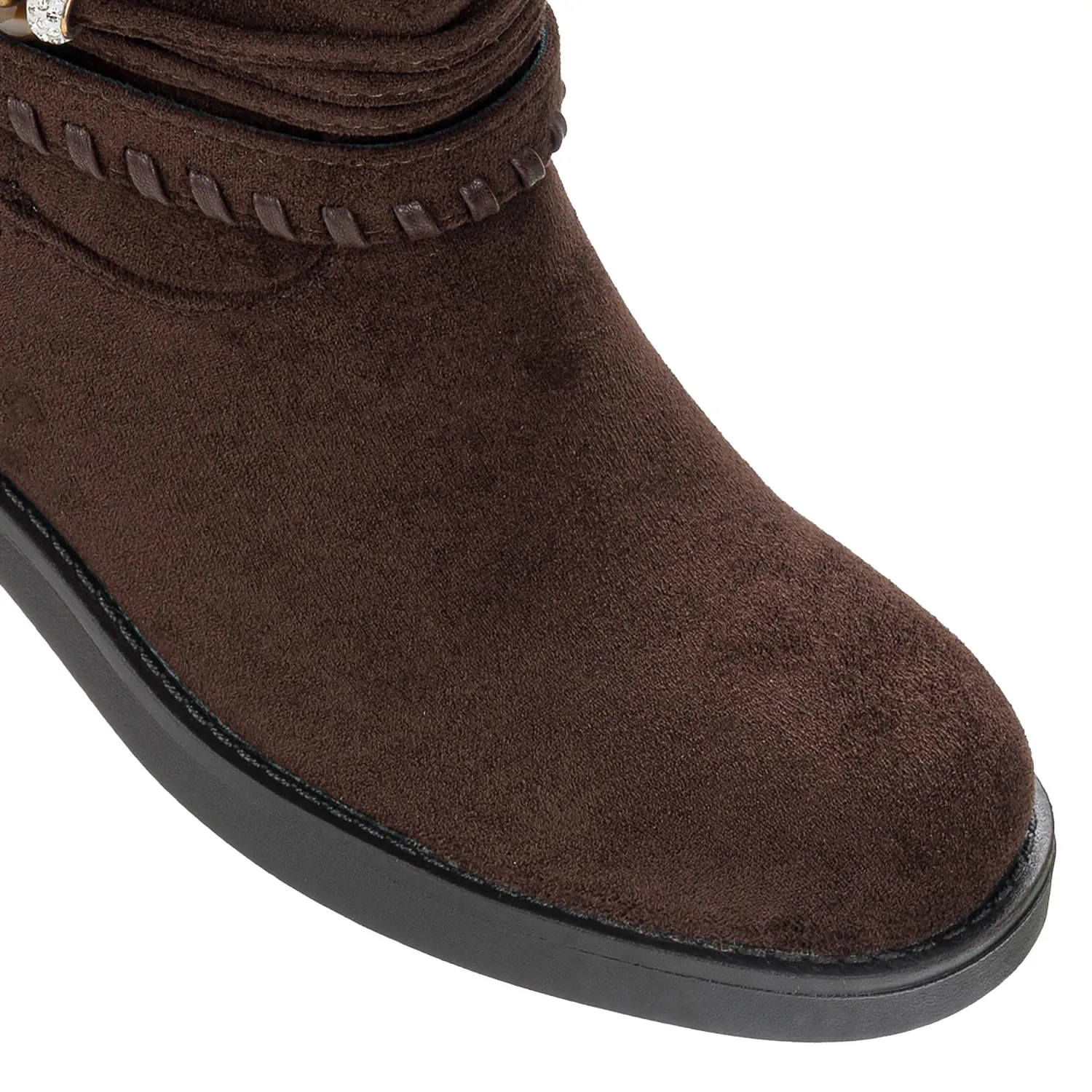 Botin Platanitos Dama Bt Toluca2 color marron oscuro. | Platanitos