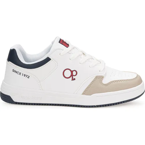 Zapatillas Ocean Pacific Urbanas Hombre Elion-H25q color blanco | Platanitos