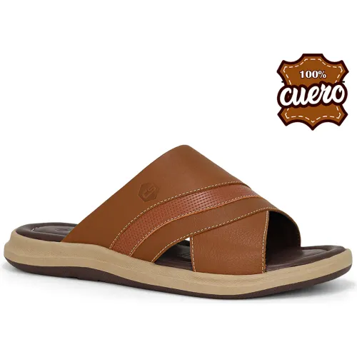 Sandalias Conters Casuales De Cuero Para Hombre Kn25q3-838 | Platanitos