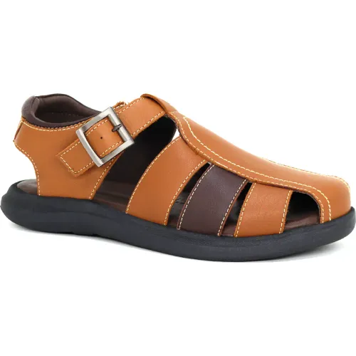 CONTERS Sandalias Casuales De Cuero Para Hombre Kn25q3-832