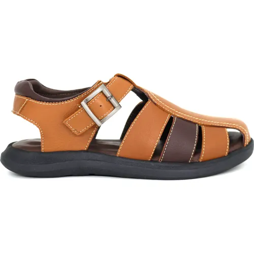 CONTERS Sandalias Casuales De Cuero Para Hombre Kn25q3-832