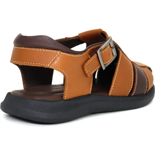 CONTERS Sandalias Casuales De Cuero Para Hombre Kn25q3-832
