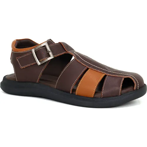 CONTERS Sandalias Casuales De Cuero Para Hombre Kn25q3-832
