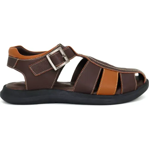 CONTERS Sandalias Casuales De Cuero Para Hombre Kn25q3-832
