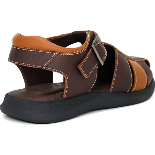 CONTERS Sandalias Casuales De Cuero Para Hombre Kn25q3-832