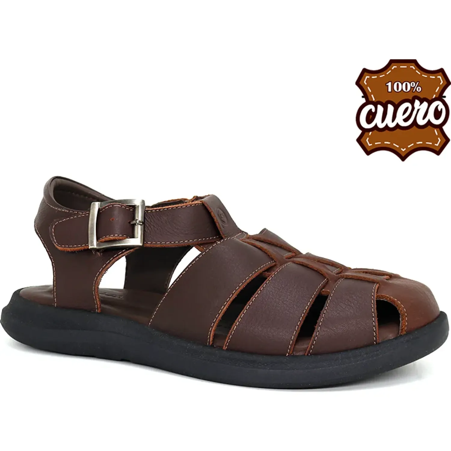 CONTERS Sandalias Conters Casuales De Cuero Para Hombre Kn25q3-828 color canela | Platanitos