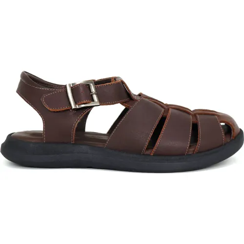 CONTERS Sandalias Casuales De Cuero Para Hombre Kn25q3-828