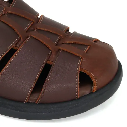 CONTERS Sandalias Casuales De Cuero Para Hombre Kn25q3-828