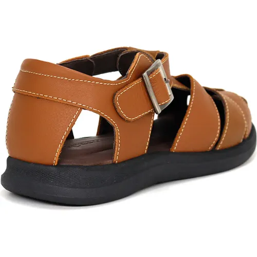 CONTERS Sandalias Casuales De Cuero Para Hombre Kn25q3-825