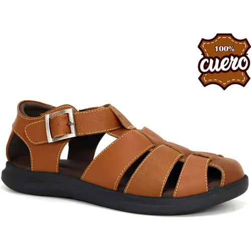 Sandalias Conters Casuales De Cuero Para Hombre Kn25q3-825 | Platanitos