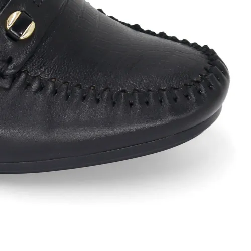 PAR&SS Mocasin Casual De Cuero Para Mujer Ka25q1-Km057