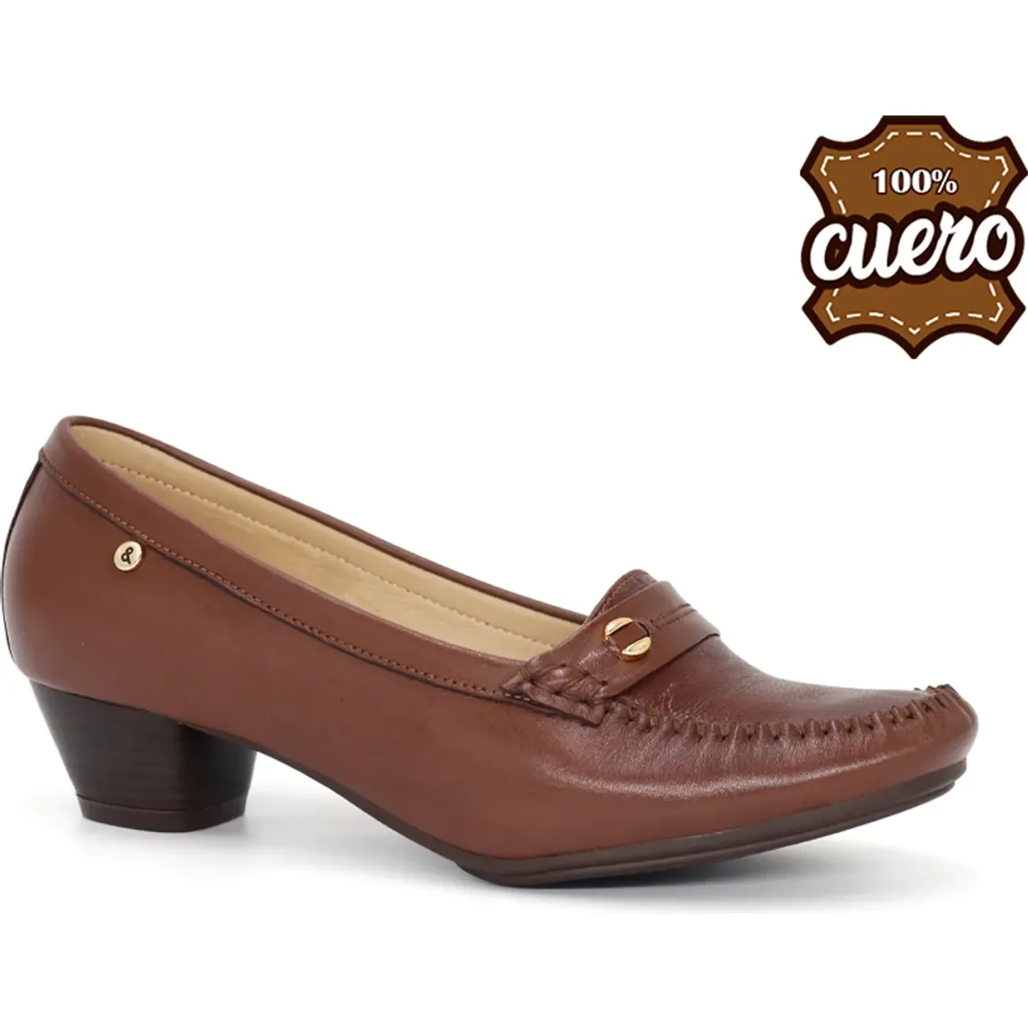Mocasin Par&Ss Casual De Cuero Para Mujer Ka25q1-Km057 color africano | Platanitos