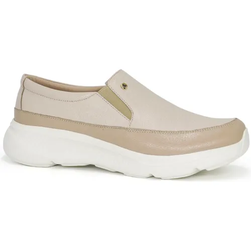 PAR&SS Mocasin Casual De Cuero Para Mujer Ka25q1-Aira
