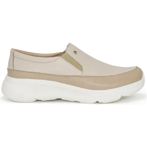 PAR&SS Mocasin Casual De Cuero Para Mujer Ka25q1-Aira