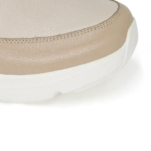 PAR&SS Mocasin Casual De Cuero Para Mujer Ka25q1-Aira