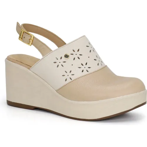 PAR&SS Zuecos Casuales De Cuero Para Mujer Ka25-Radelia