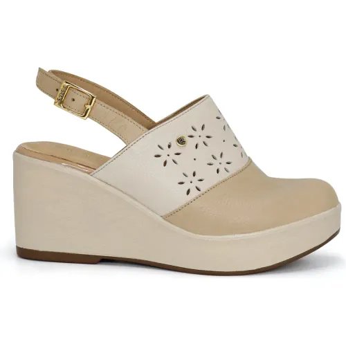 PAR&SS Zuecos Casuales De Cuero Para Mujer Ka25-Radelia