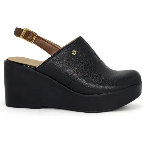 PAR&SS Zuecos Casuales De Cuero Para Mujer Ka25-Radelia