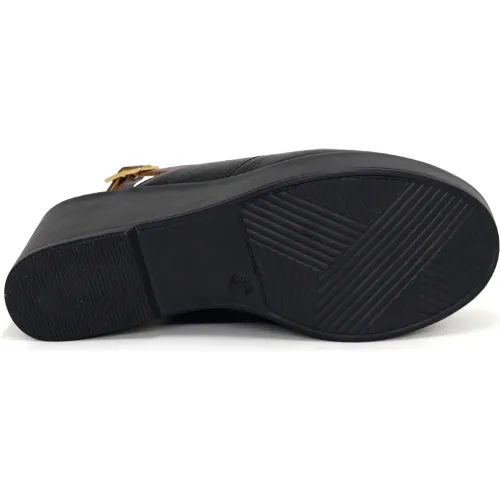 PAR&SS Zuecos Casuales De Cuero Para Mujer Ka25-Radelia