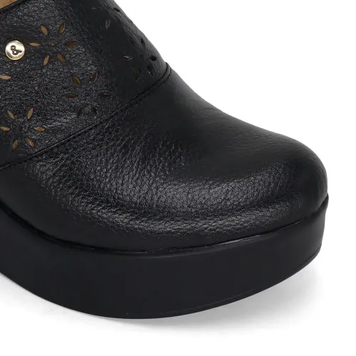 PAR&SS Zuecos Casuales De Cuero Para Mujer Ka25-Radelia